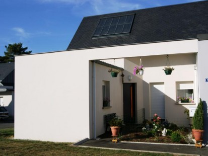Construction de logements sociaux avec installations solaires